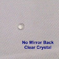 Swarovski clear crystals, no mirror 
