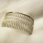 wire metal combs for bridal veils