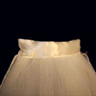 Ribbon Attached wedding veil ribbon edge wedding veil